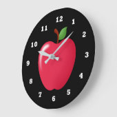 Klokje voor keukengerei van rode appel grote klok (Hoek)