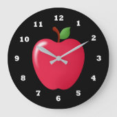 Klokje voor keukengerei van rode appel grote klok (Voorkant)