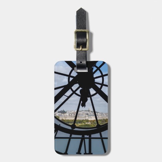 Klokje voor reuzenglas bij Musée d'Orsay - Parijs Bagagelabel (Voorkant verticaal)