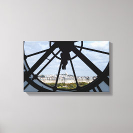 Klokje voor reuzenglas bij Musée d'Orsay - Parijs Canvas Afdruk