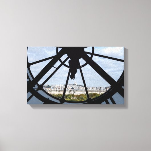 Klokje voor reuzenglas bij Musée d'Orsay - Parijs Canvas Afdruk (Voorkant)