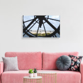Klokje voor reuzenglas bij Musée d'Orsay - Parijs Canvas Afdruk (Insitu (Woonkamer))