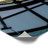 Klokje voor reuzenglas bij Musée d'Orsay - Parijs Poster (Hoek)