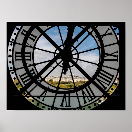 Klokje voor reuzenglas bij Musée d'Orsay - Parijs Poster (Voorkant)