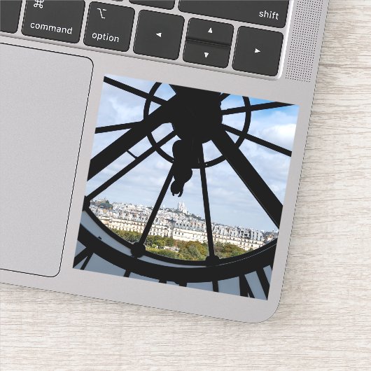 Klokje voor reuzenglas bij Musée d'Orsay - Parijs Sticker (Detail)