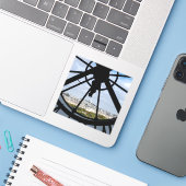 Klokje voor reuzenglas bij Musée d'Orsay - Parijs Sticker (Laptop met iPhone)