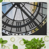 Klokje voor reuzenglas bij Musée d'Orsay - Parijs Theedoek (Gevouwen)