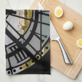 Klokje voor reuzenglas bij Musée d'Orsay - Parijs Theedoek (Quarter Fold)