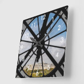 Klokje voor reuzenglas bij Musée d'Orsay - Parijs Vierkante Klok (Hoek)