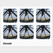 Klokje voor reuzenglas bij Musée d'Orsay - Parijs Vierkante Sticker (Vel)