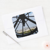 Klokje voor reuzenglas bij Musée d'Orsay - Parijs Vierkante Sticker (Envelop)