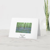 Klokjes in een Hout Kaart (Achterkant)