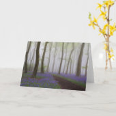 Klokjes in het Wenskaart van de Mist Kaart (Gele Bloem)