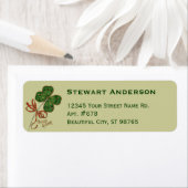 Klokjesblad St. Patrick's Day retouradreslabels Etiket (Insitu)