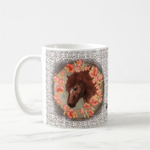 Klokjesbloem Kastanje Bruin Paard Mok
