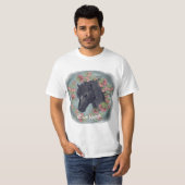 Klokjesbloem Zwarde Paard T-Shirt (Voorkant volledig)