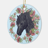 Klokjesbloem Zwarte Paard Ornament (Links)