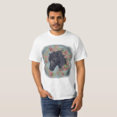 Klokjesbloem Zwarte Paard T-Shirt (Voorkant volledig)