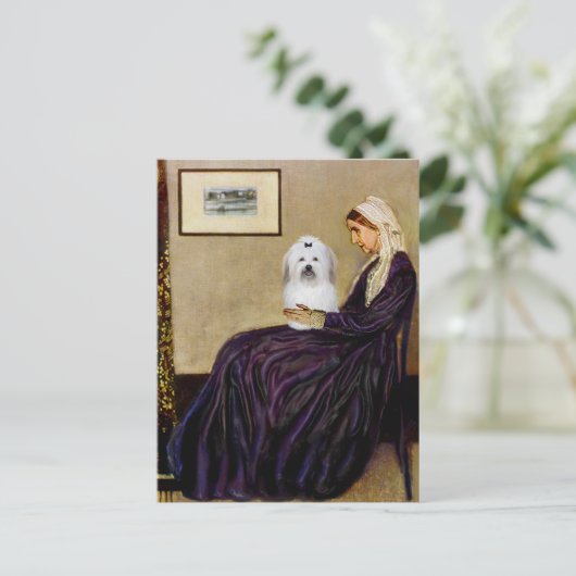 Klokjesmoeder - Coton de Tulear 2 Briefkaart (Staand voorkant)