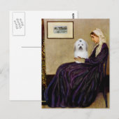 Klokjesmoeder - Coton de Tulear 2 Briefkaart (Voorkant / Achterkant)