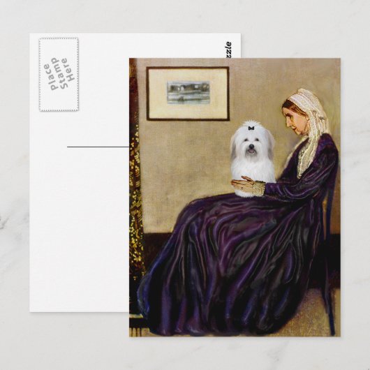 Klokjesmoeder - Coton de Tulear 2 Briefkaart (Voorkant / Achterkant)