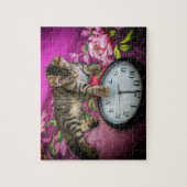 Klokkat 12 uur 's middags bij nieuwjaarsfeest legpuzzel (Verticaal)