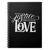 klokkegelhaken zonder justitie zwarte laptop notitieboek (Voorkant)