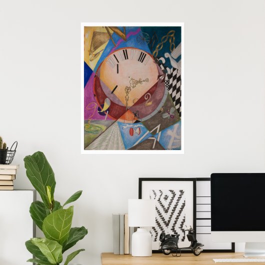 Klokken (afdrukken) poster (Thuiskantoor)