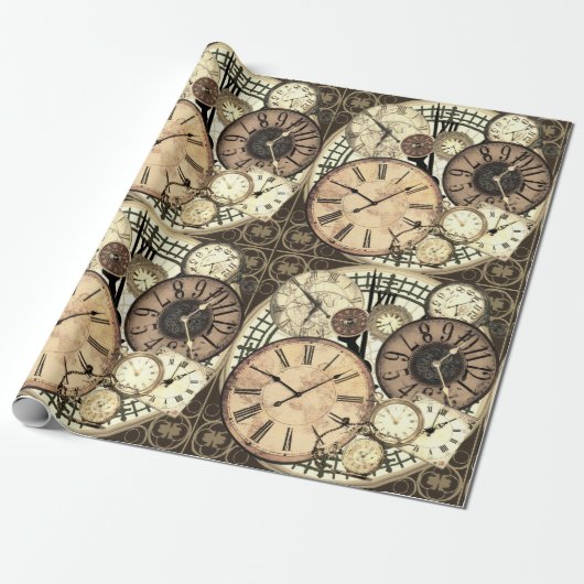 Klokken Cadeaupapier (Uitgerold)