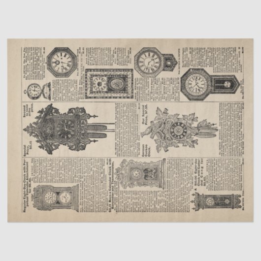 klokken Cataloguspagina loskoppeling Tissuepapier (Voorkant)