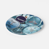 Klokken Galore: Gepensioneerd...Tijd om te geniete Papieren Bordje (Gekanteld)