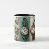 klokken in vintage stijl mok (Midden)