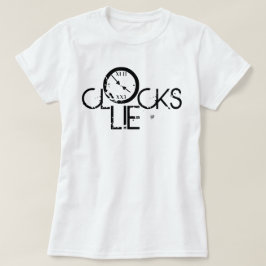 Klokken Liegen – Tijd Filosofie Statement T-shirt