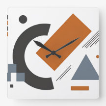 Klokken met creatieve geometrische kunst
