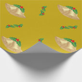 Klokken & Mistseltak Kerst Inpakpapier (Hoek)