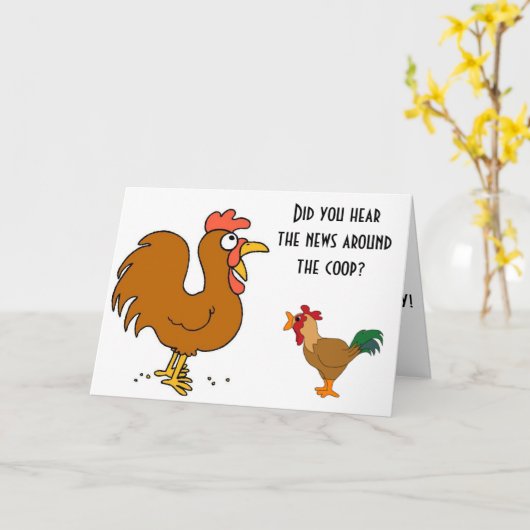 KLOKKEN ROND DE COOP ZEGT: "HET IS JE VERJAARDAG" KAART (Gele Bloem)