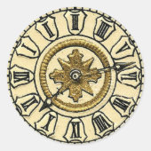  klokken ronde sticker (Voorkant)