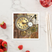 Klokken Rusty Old Steampunk Art Servet (Insitu)