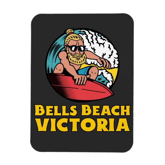 klokken strand Victoria Magneet (Verticaal)