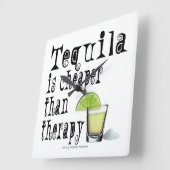 KLOKKEN, TEQUILA IS KAPER DAN THERAPIE VIERKANTE KLOK (Hoek)