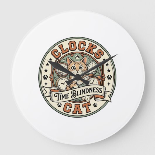 Klokken Tijd Blindheid Kat Klokken Tijd Blindheid (Voorkant)