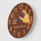 Klokken van het Football van de spoel het ontvlamm (Hoek)