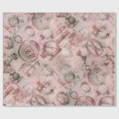  klokken | Victoriaans Steampunk Ephemera Cadeaupapier (Vlak)