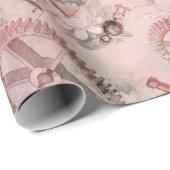  klokken | Victoriaans Steampunk Ephemera Cadeaupapier (Rol Hoek)