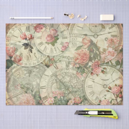  klokken voor tijdbewaarder ontkoppeling tissuepapier (Craft)