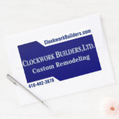 Klokkenbouwers Rechthoekige Sticker (Envelop)