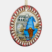 Klokkengaten kabouter keramisch ornament (Rechts)