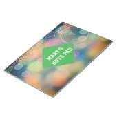 Klokkenhorloge van het nieuwe jaar notitieblok (Schuin)