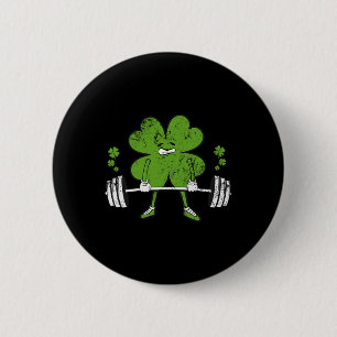 Klokkenluiden Klaver St. Patrick's Dag Fitness Gym Ronde Button 5,7 Cm