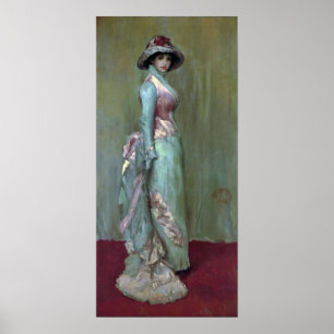 Klokkenluider - harmonie in roze en grijze juweel poster